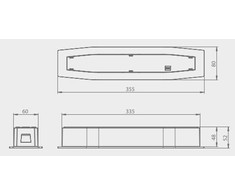 Intelight 7W avarinis/evakuacinis šviestuvas SUPREMA SO 150 M 3H AT IP54 PT, baltas