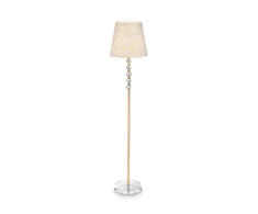 Ideal Lux Floor lamp with 1 light QUEEN, E27, auksinis color