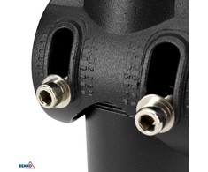 Bemko Gatvės šviestuvo (150W) montavimo adapteris, juodas