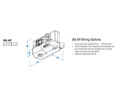Solar Plus GLOBAL TRAC 3-fazių bėgelio adapteris MULTI Adapteris™ GA69, baltas