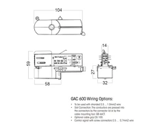 Solar Plus GLOBAL TRAC Pulse bėgelio adapteris Pulse DALI 3-Circuit GAC600, baltas