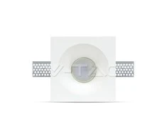 Bikuvalt GU10 lemputės rėmelis, baltas, kvadratinis, gilus, 121x121mm
