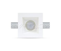 V-tac GU10 lemputės rėmelis, kvadratinis, baltas, gilus, 120x120mm
