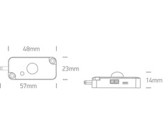 Į mojavimą reaguojantis sensorius ON/OFF, 60W 24V DC, 38102C