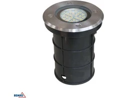 Bemko Įleidžiamas į žemę šviestuvas DORYT, GU10, plieno sp., IP67
