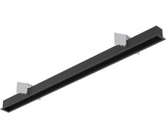 Įleidžiamas linijinės sistemos bėgelis OFFICE LINEAR, juodas