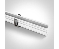 Įleidžiamas magnetinių sistemų bėgelis MAXI, baltas, 2m, 42002R/W