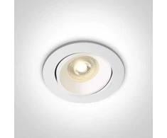Įleidžiamas pakreipiamas šviestuvas, GU10, baltas, 11105UA/W