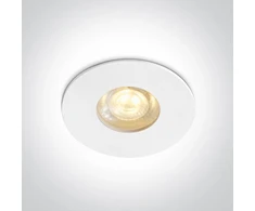 Įleidžiamas šviestuvas, GU10, baltas, 10103G2/W