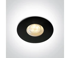 Įleidžiamas šviestuvas, GU10, juodas, 10103G2/B