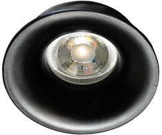 Įleidžiamas šviestuvas MOON, GU10, juodas, 4279601