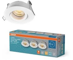 Įleidžiamas šviestuvas SPOT, GU10, baltas, IP65, su 4,5W 2700K LED lempute, 3vnt. rinkinys