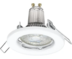 Įleidžiamas šviestuvas SPOT, GU10, baltas, su 2,6W 2700K LED lempute, 5vnt.