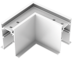 Įleidžiamo magnetinio bėgelio EGO kampinis sujungimas, baltas, 320601