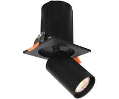Lubinis šviestuvas Italux Įleidžiamas šviestuvas Termo SPL-50310-1S BK