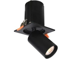 Lubinis šviestuvas Italux Įleidžiamas šviestuvas Termo SPL-50310-1S BK