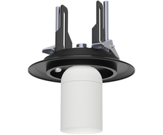 Įleidžiamo montavimo šviestuvas PARMA, E27, matinės juodos sp., IP44, E3946082NLSP