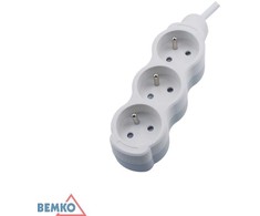 Ilgintuvas, 3-vietis, 5m, baltas, max 2300W
