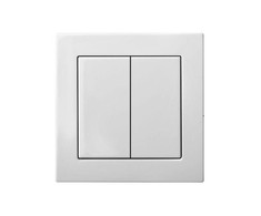 Liregus Jungiklis EPSILON, 2 klavišų, be rėmelio, baltas, hermetinis (IP44)