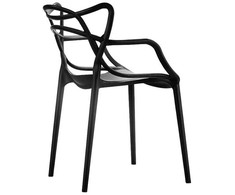 King Home Kėdė HILO PREMIUM, juoda, plastikinė