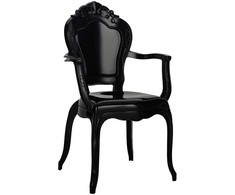 Kėdė KING ARM, juoda, plastikinė