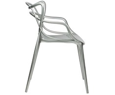King Home LUXO sidabrinė kėdė - ABS