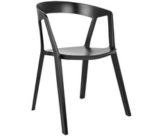 King Home VIBIA juoda kėdė - polipropilenas