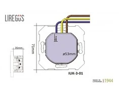 Liregus Kištukinis lizdas EPSILON, SCHUKO lizdas ir USB A+C įkroviklis 17W, be rėmelio, metalo sp.