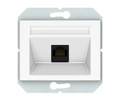 Kompiuterio lizdas VILMA XP 500 be rėmelio (1xRJ45 CAT5E UTP AMP), baltas