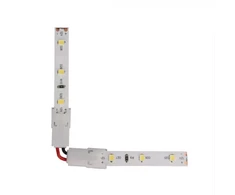 V-tac L formos jungtis 8mm vienspalvėms LED juostoms, 5A, 3-30V