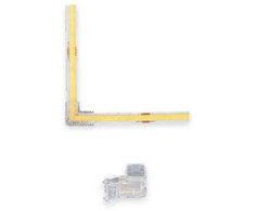 L formos sujungimas, skirtas 8mm LED COB juostai