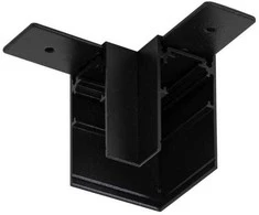 Lubinis šviestuvas L tipo paviršinio magnetinio bėgelio sujungimas MAGNETIC, juodas