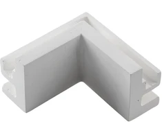 LED gipsinio profilio kampinis sujungimas MONO, baltas