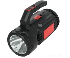 LED įkraunamas žibintuvėlis su integruotu įrankių skyriumi viduje X-MPR 6 LED2B, juodas, 6000K