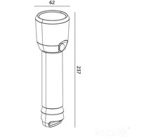 LED įkraunamas žibintuvėlis X-MPR 8, 3000/6000K