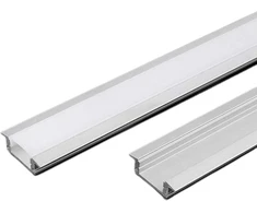 V-tac LED įleidžiamas profilis su dangteliu ir montavimo priedais, sidabro sp., 2m