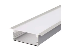 V-tac LED įleidžiamas profilis su dangteliu, sidabro sp., 2m