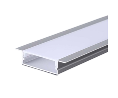 V-tac LED įleidžiamas profilis su dangteliu, sidabro sp., 2m
