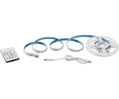 LED juostos komplektas, RGB, IP65, 2m, su USB jungtimi ir nuotolinio valdymo pultu