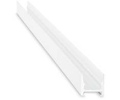 LED juostos paviršinis profilis SLOT SUR D16 x D15, baltas, 2m, su dangteliu ir užbaigimais, 307145