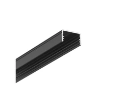 Bikuva.lt LED juostos paviršinis profilis UNI14 BC3/Y, juodas, 2m