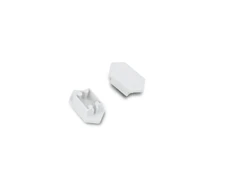 LED juostos profilio ARC12 DUO užbaigimo elementai, balti, 2vnt.