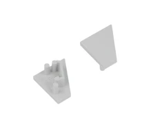 LED juostos profilio CORNER10.v2 užbaigimai, pilki, 2vnt.