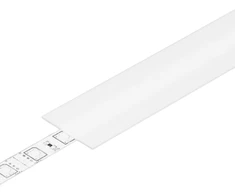 Bikuva.lt LED juostos profilio dangtelis A6 SLIDE, baltas, 2m