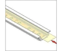 Bikuva.lt LED juostos profilio dangtelis B, skaidrus, 2m