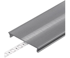 Bikuvalt LED juostos profilio dangtelis C10 CLICK WIDE, skaidrus, 3m