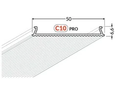 LED juostos profilio dangtelis C10 CLICK PRO, 3m