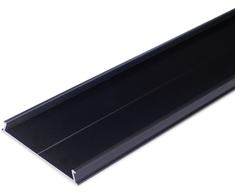LED juostos profilio dangtelis C10, juodas, 2m