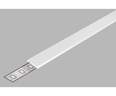 LED juostos profilio dangtelis C2 CLICK MINUS, baltas, 3m