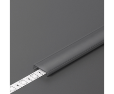 LED juostos profilio dangtelis C3 CLICK, juodas, 2m